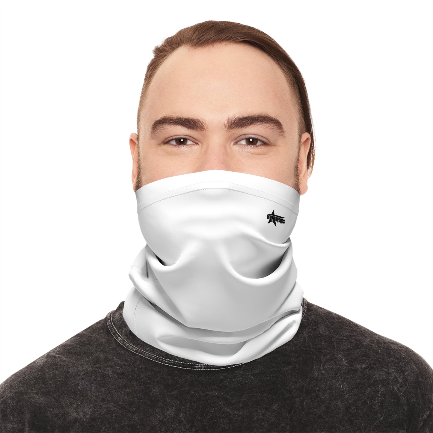 White "City Threads" Neck Gaiter