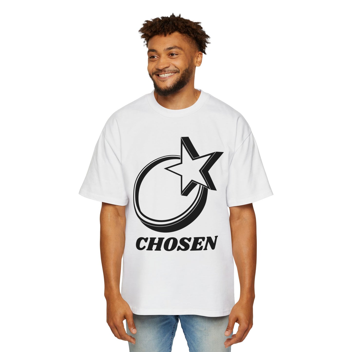 Men's Heavy Oversized Tee "Chosen"