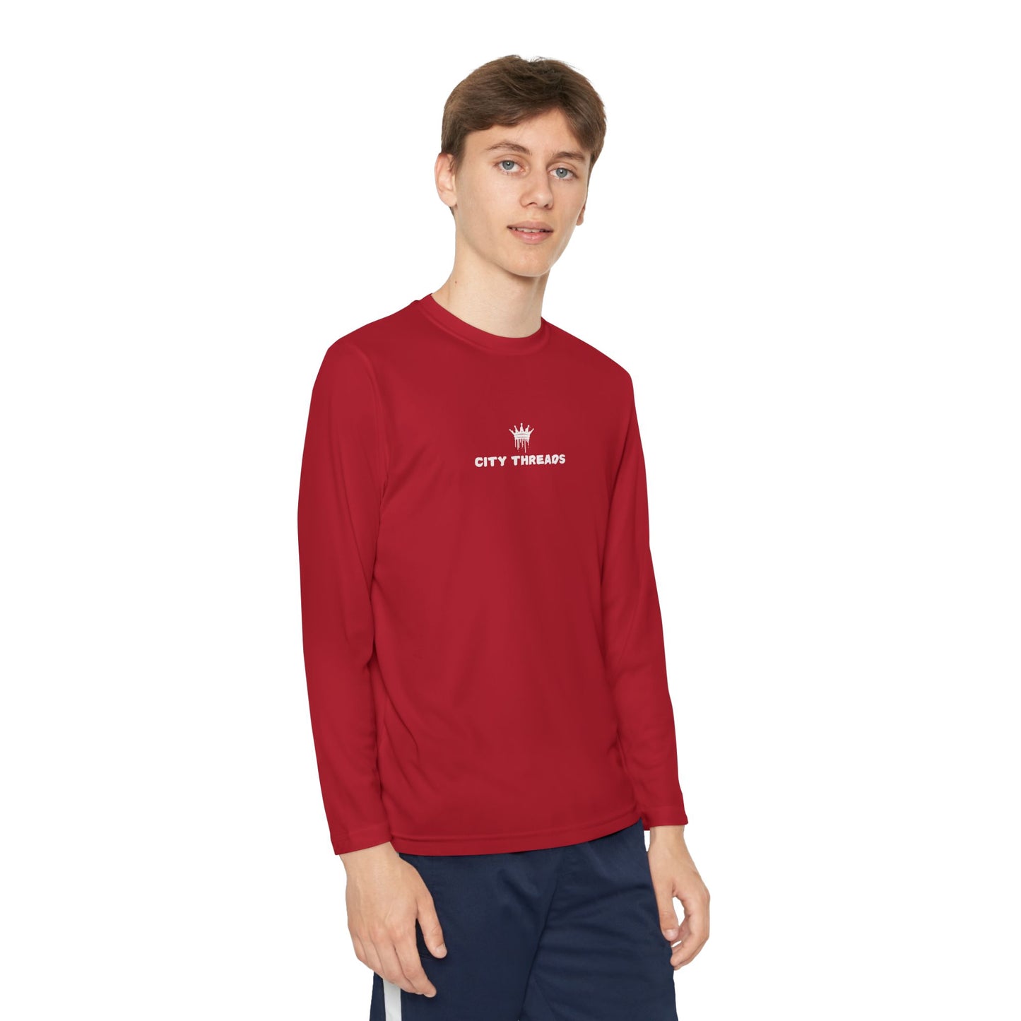 Multi Colors (white letters) - Youth Athletic Long Sleeve