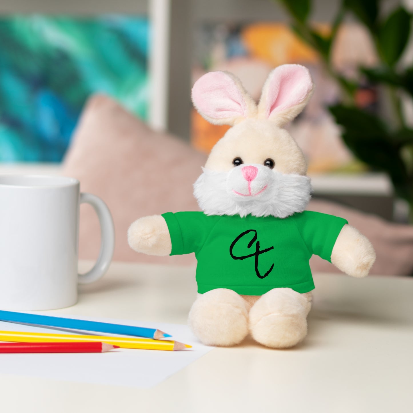 Stuffed Animals with "City Threads" tee