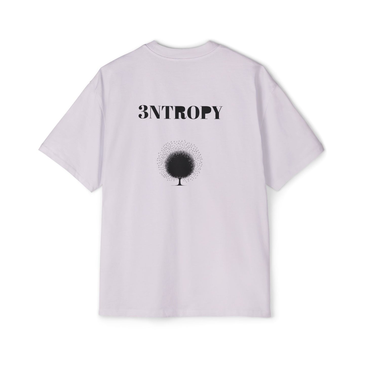 Men's Heavy Oversized Tee "3ntropy" (BLACK LETTER)