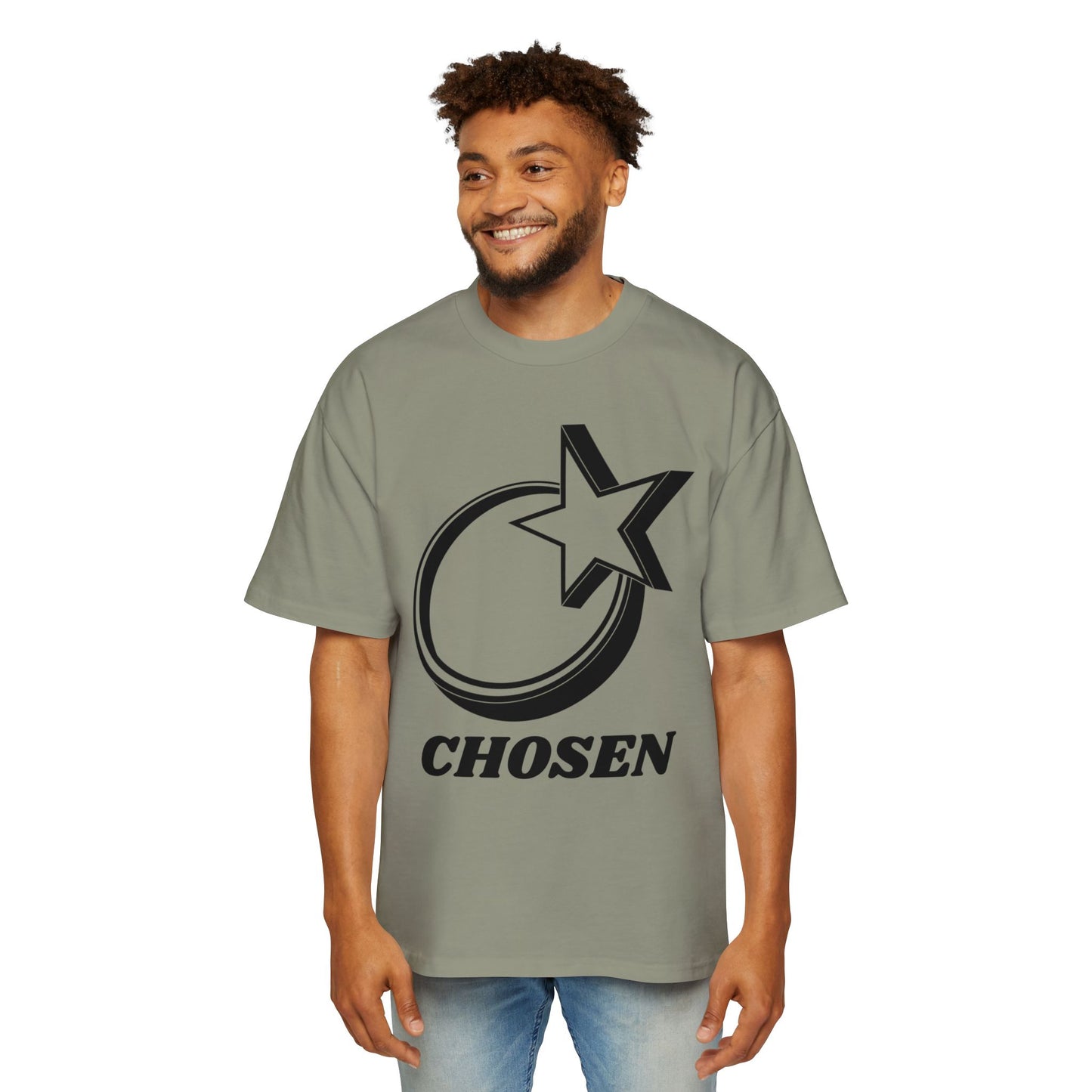 Men's Heavy Oversized Tee "Chosen"