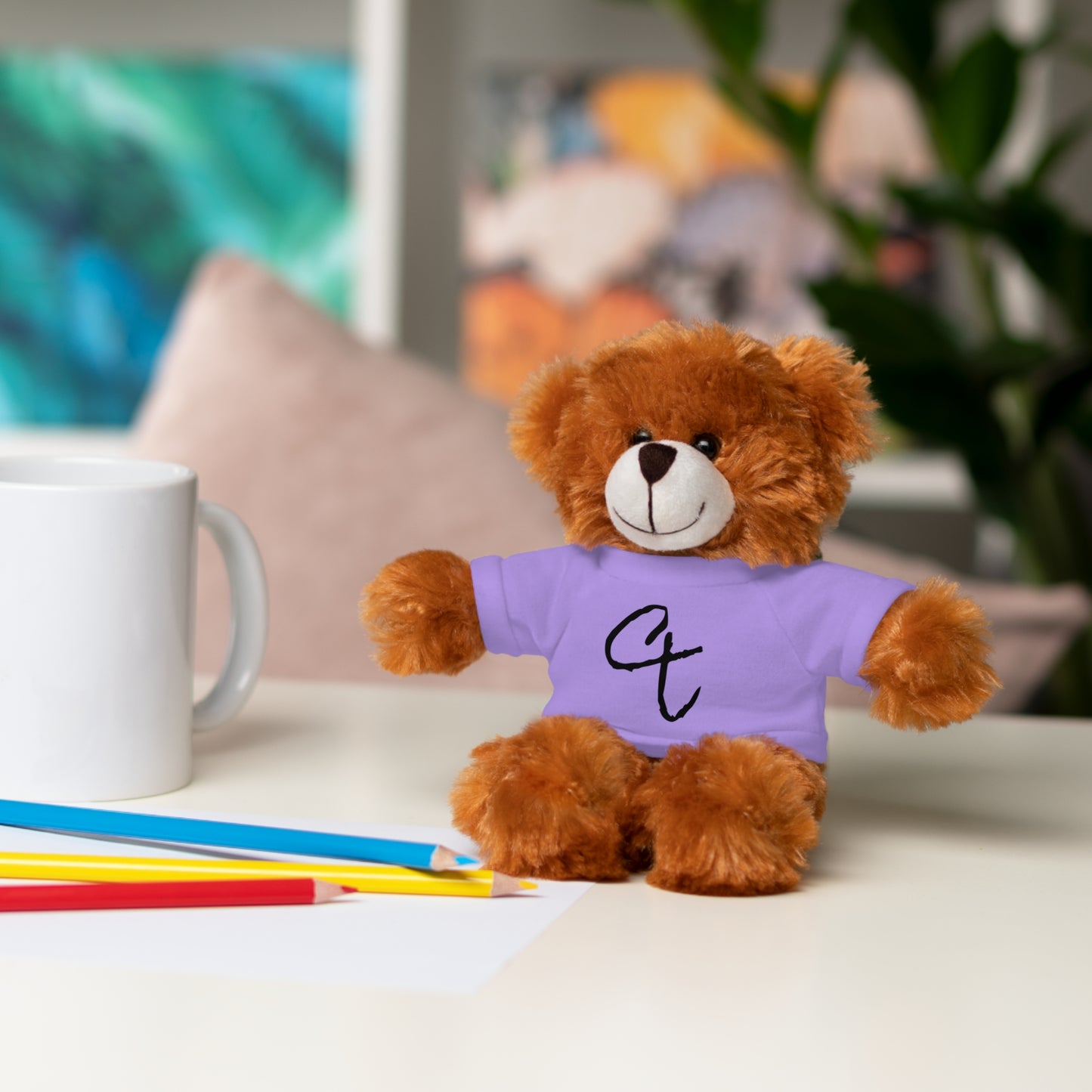 Stuffed Animals with "City Threads" tee