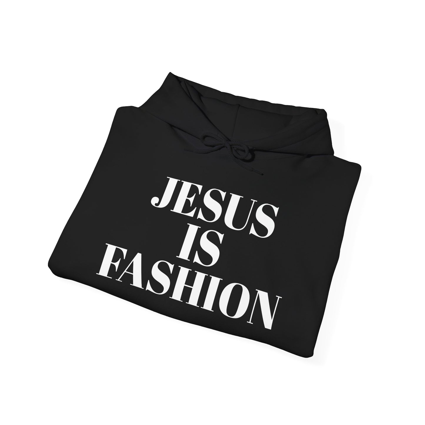 Unisex 50% polyester Hoodie "Jesus is Fashion"