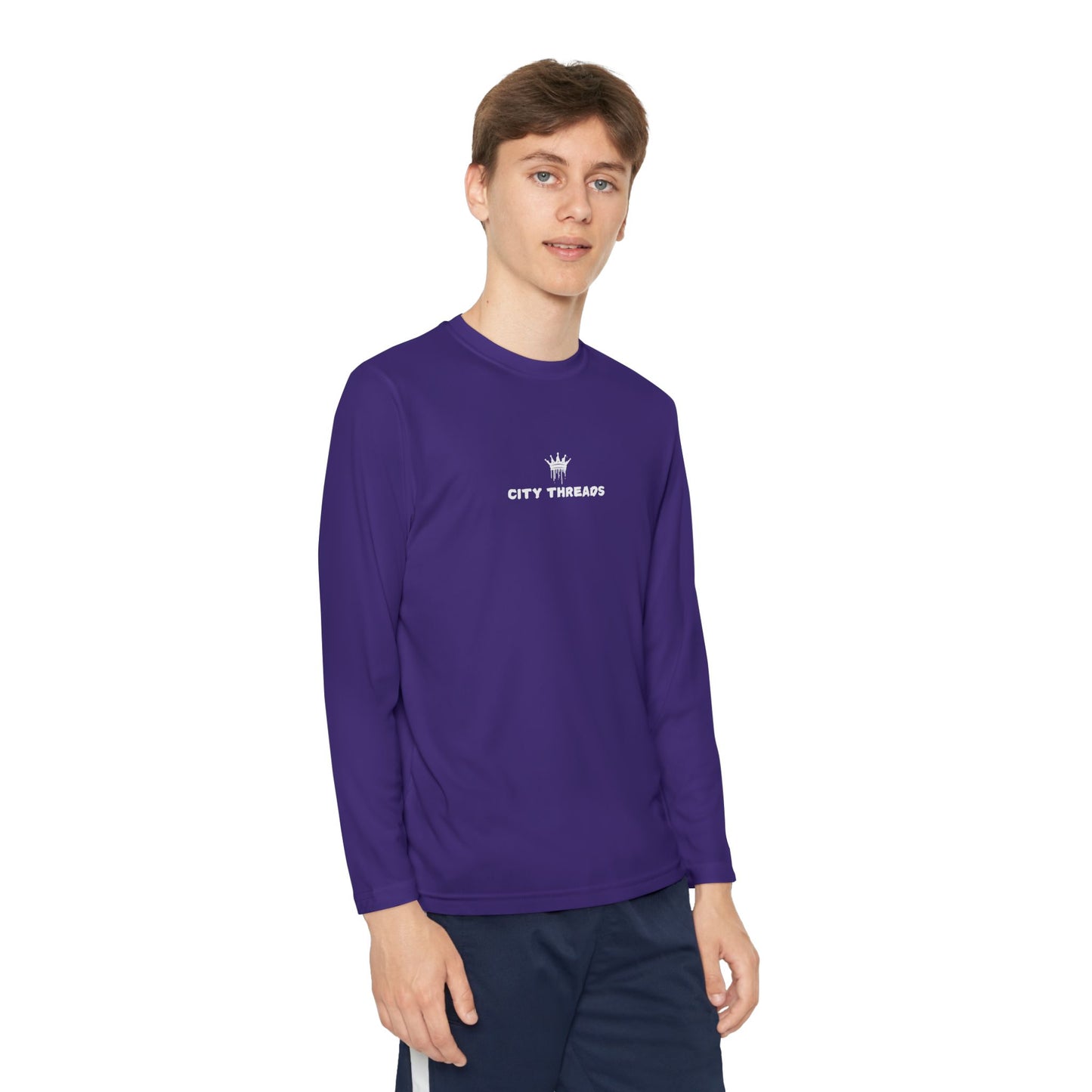 Multi Colors (white letters) - Youth Athletic Long Sleeve