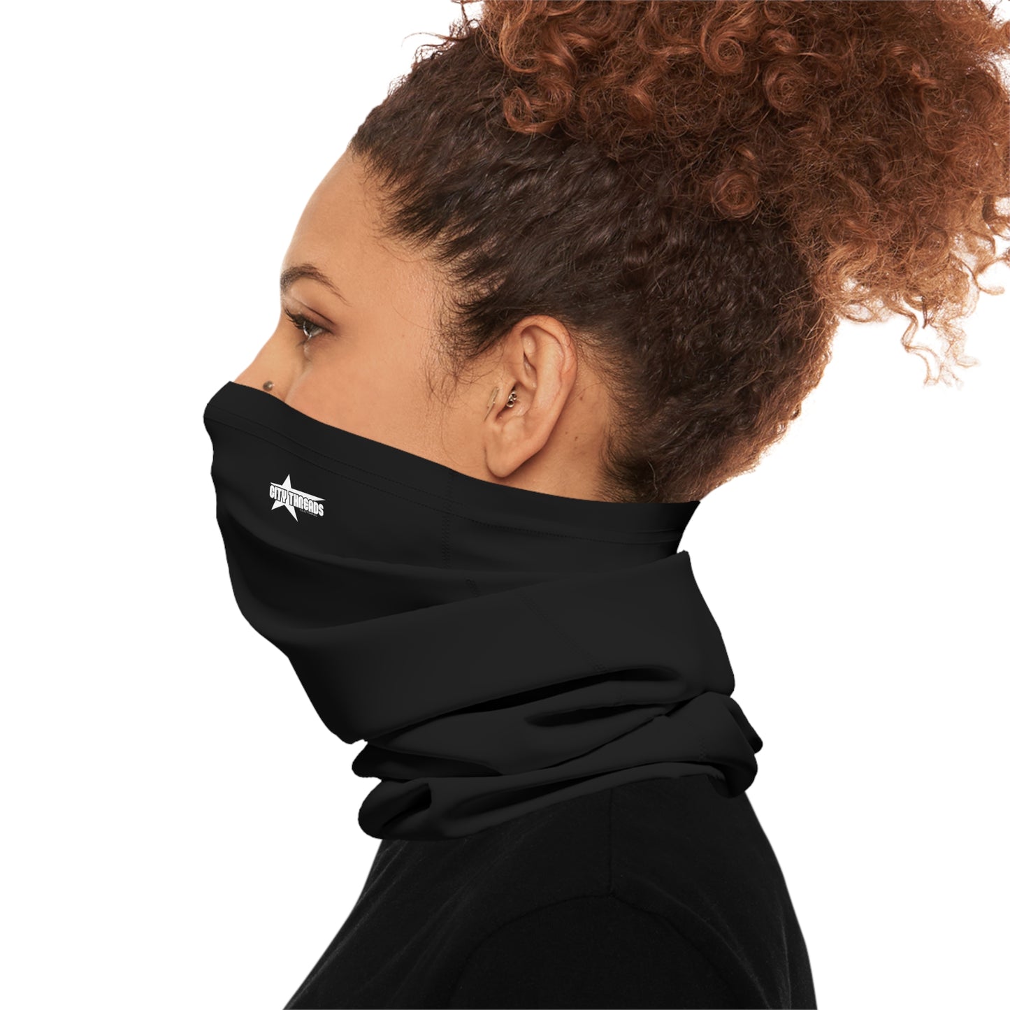 Black "City Threads" Neck Gaiter