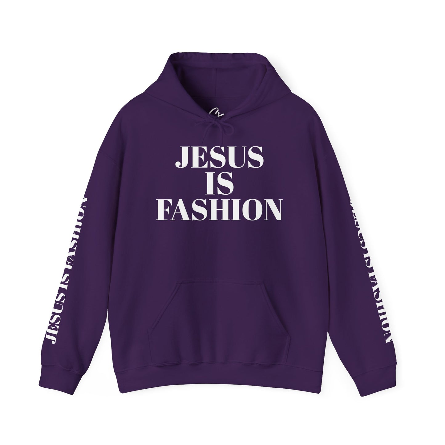 Unisex 50% polyester Hoodie "Jesus is Fashion"