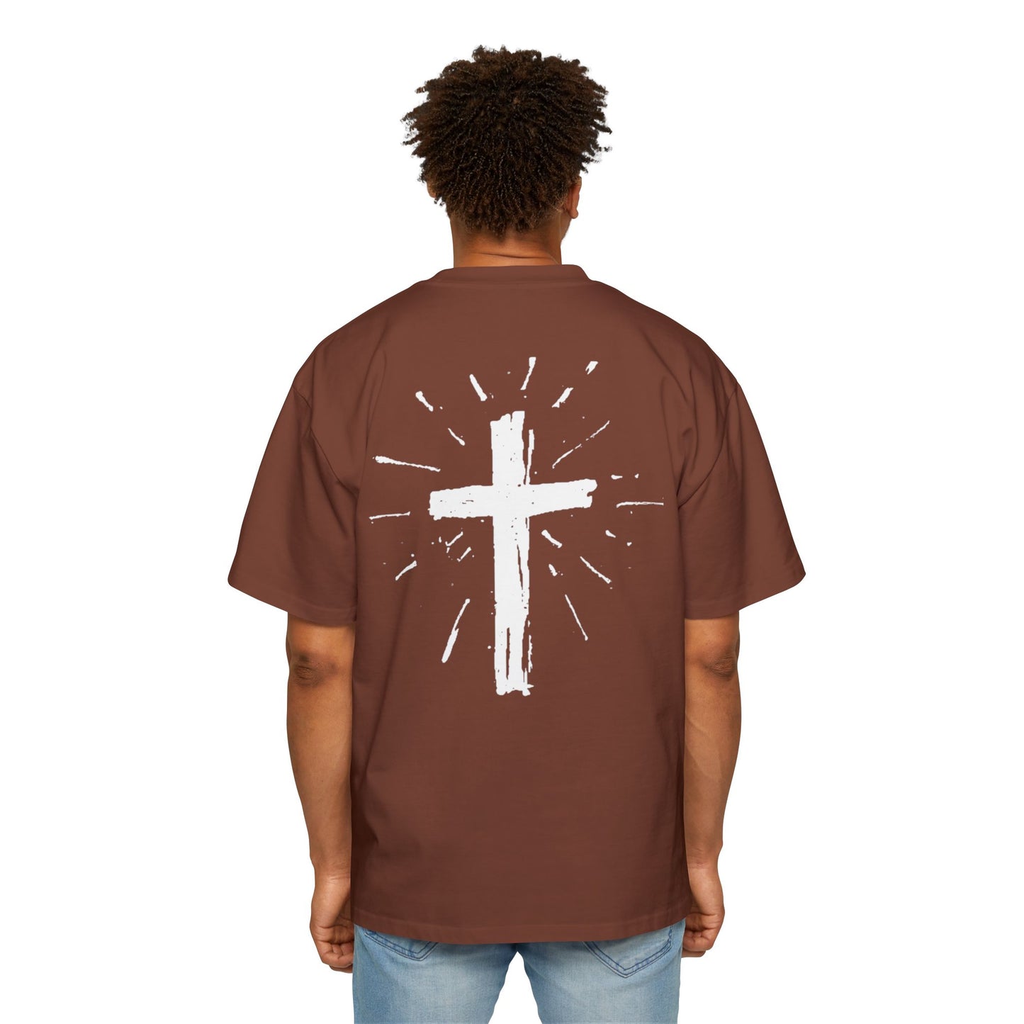 Men's Heavy Oversized Tee "Jesus is Fashion"