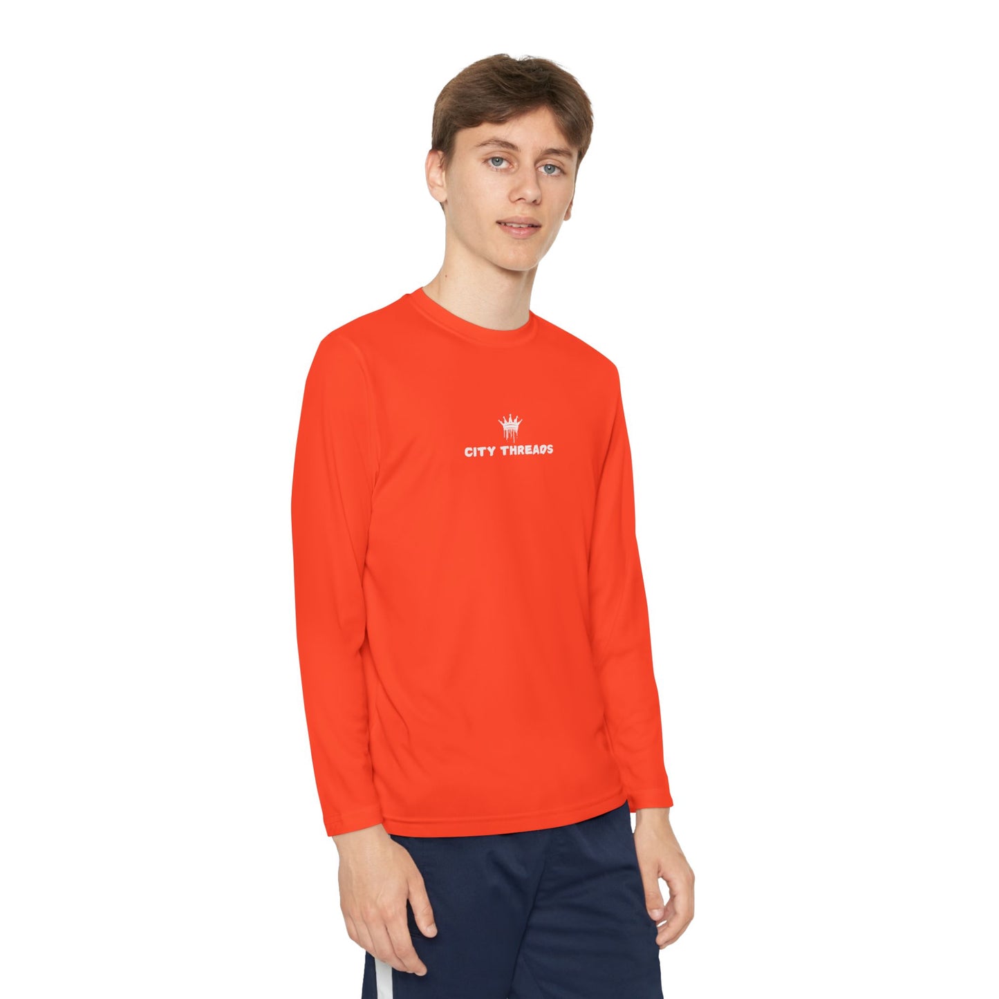 Multi Colors (white letters) - Youth Athletic Long Sleeve