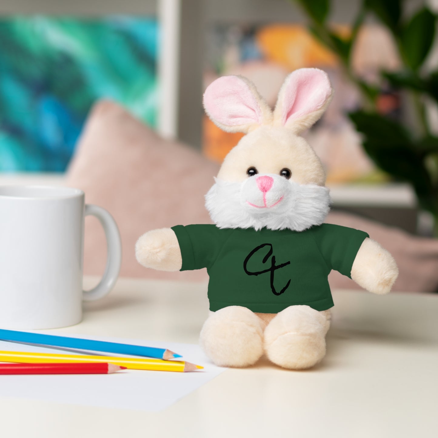 Stuffed Animals with "City Threads" tee