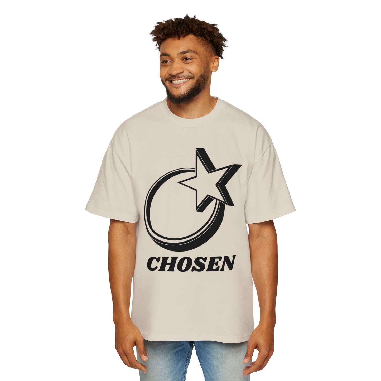 Men's Heavy Oversized Tee "Chosen"