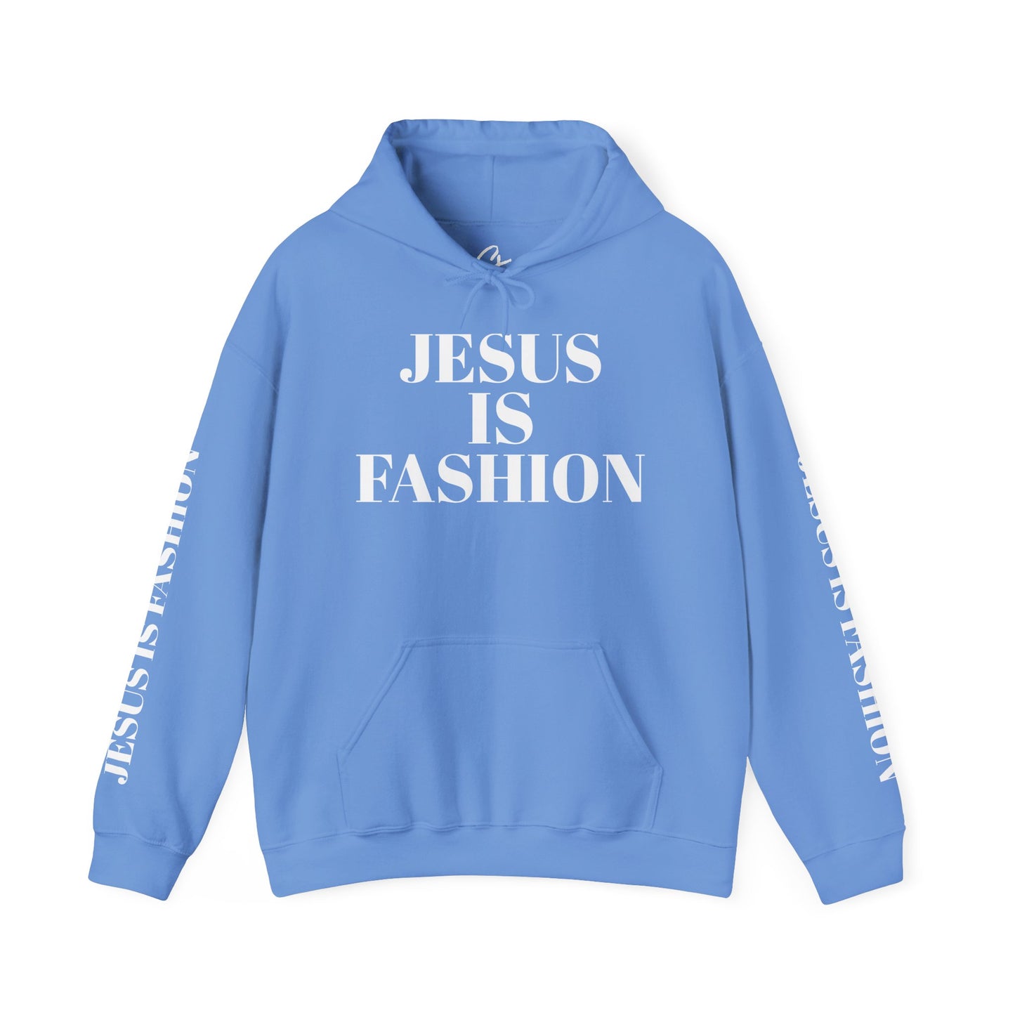 Unisex 50% polyester Hoodie "Jesus is Fashion"