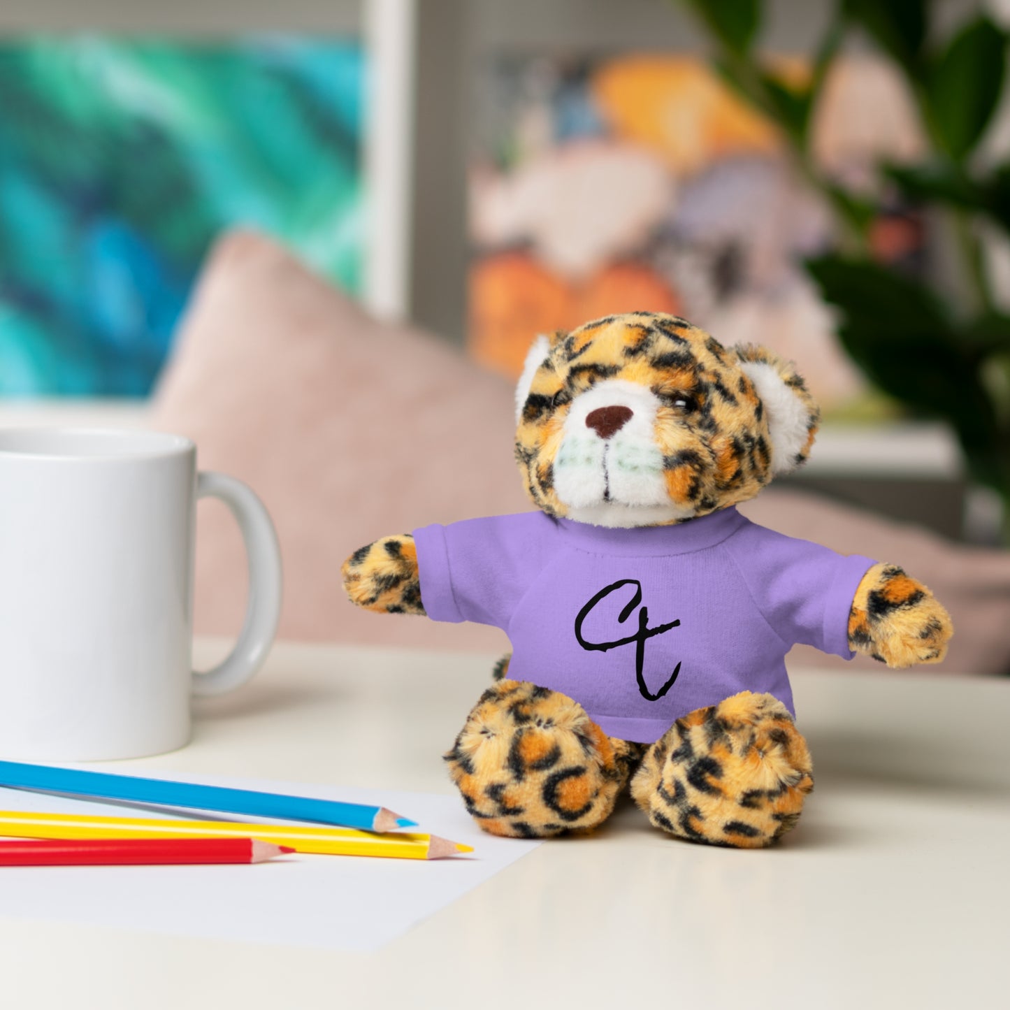 Stuffed Animals with "City Threads" tee