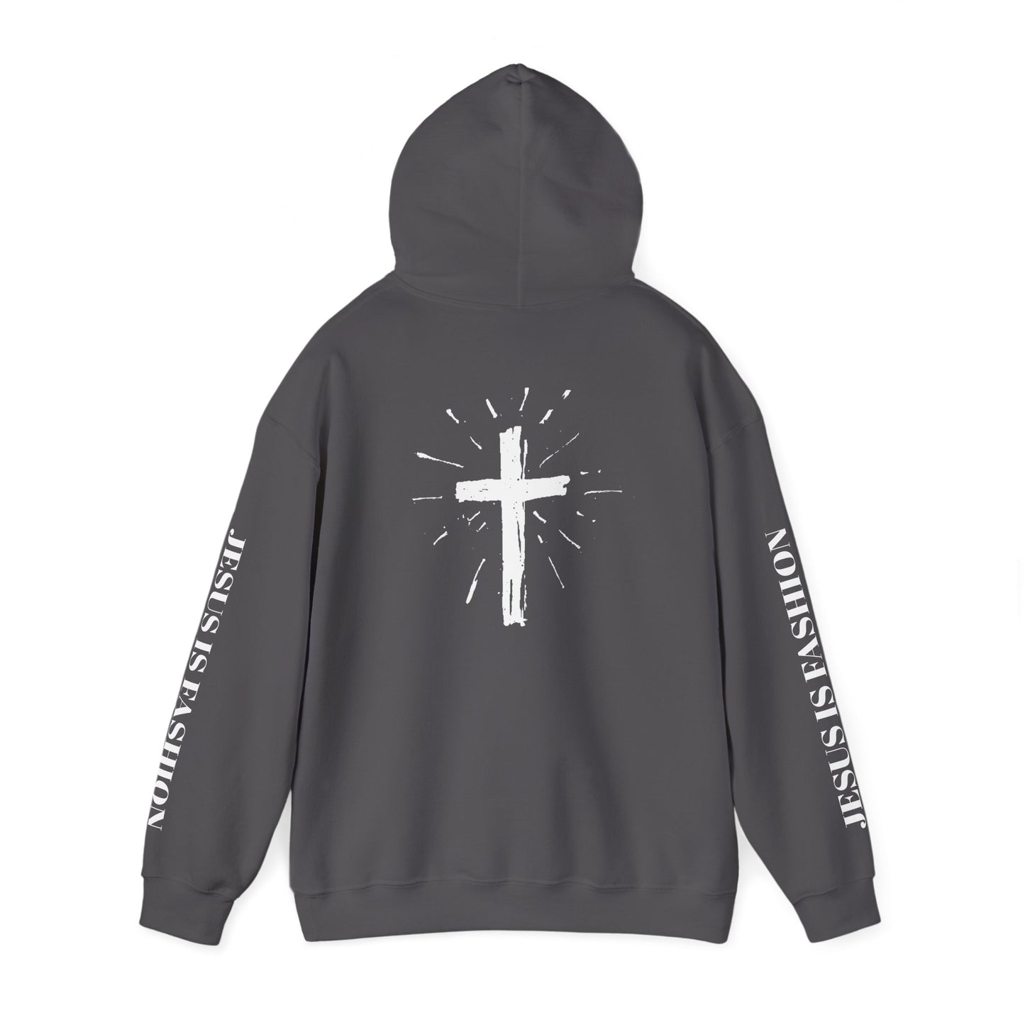 Unisex 50% polyester Hoodie "Jesus is Fashion"