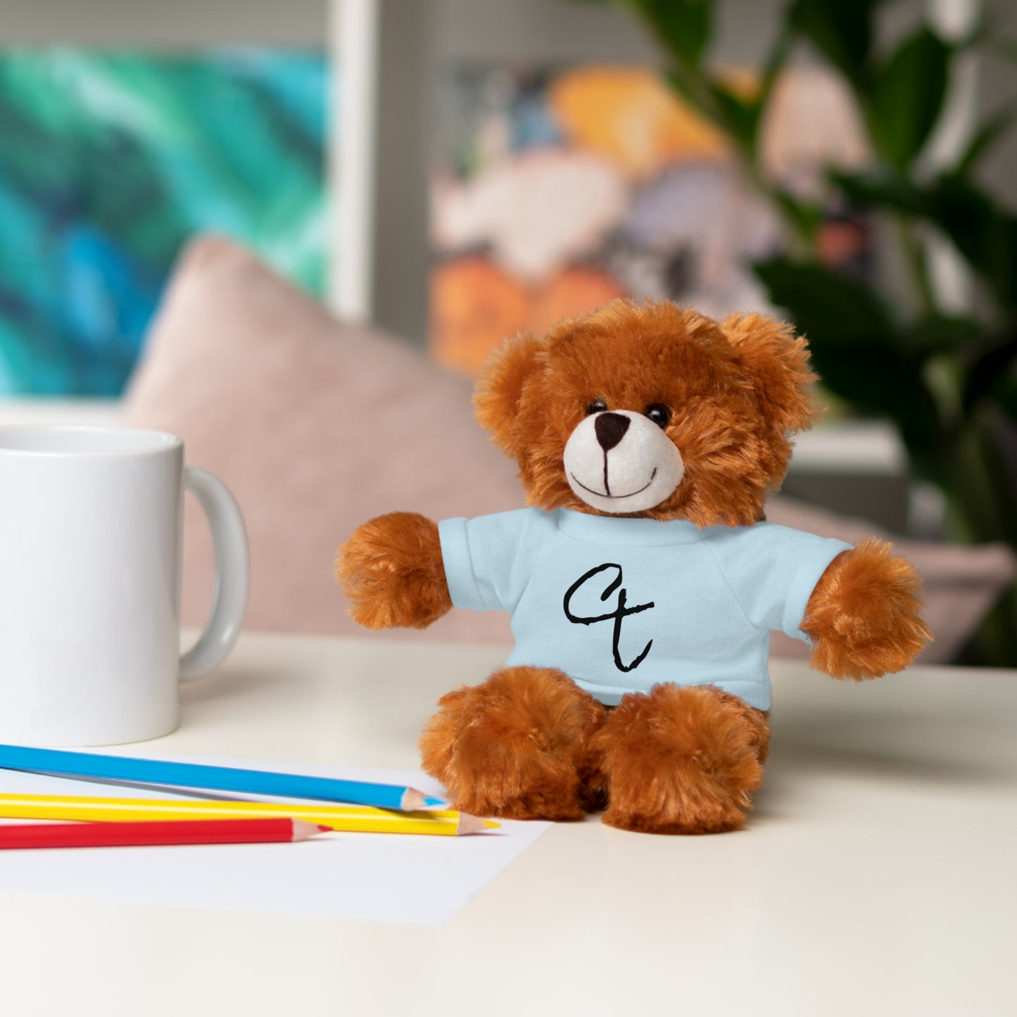 Stuffed Animals with "City Threads" tee