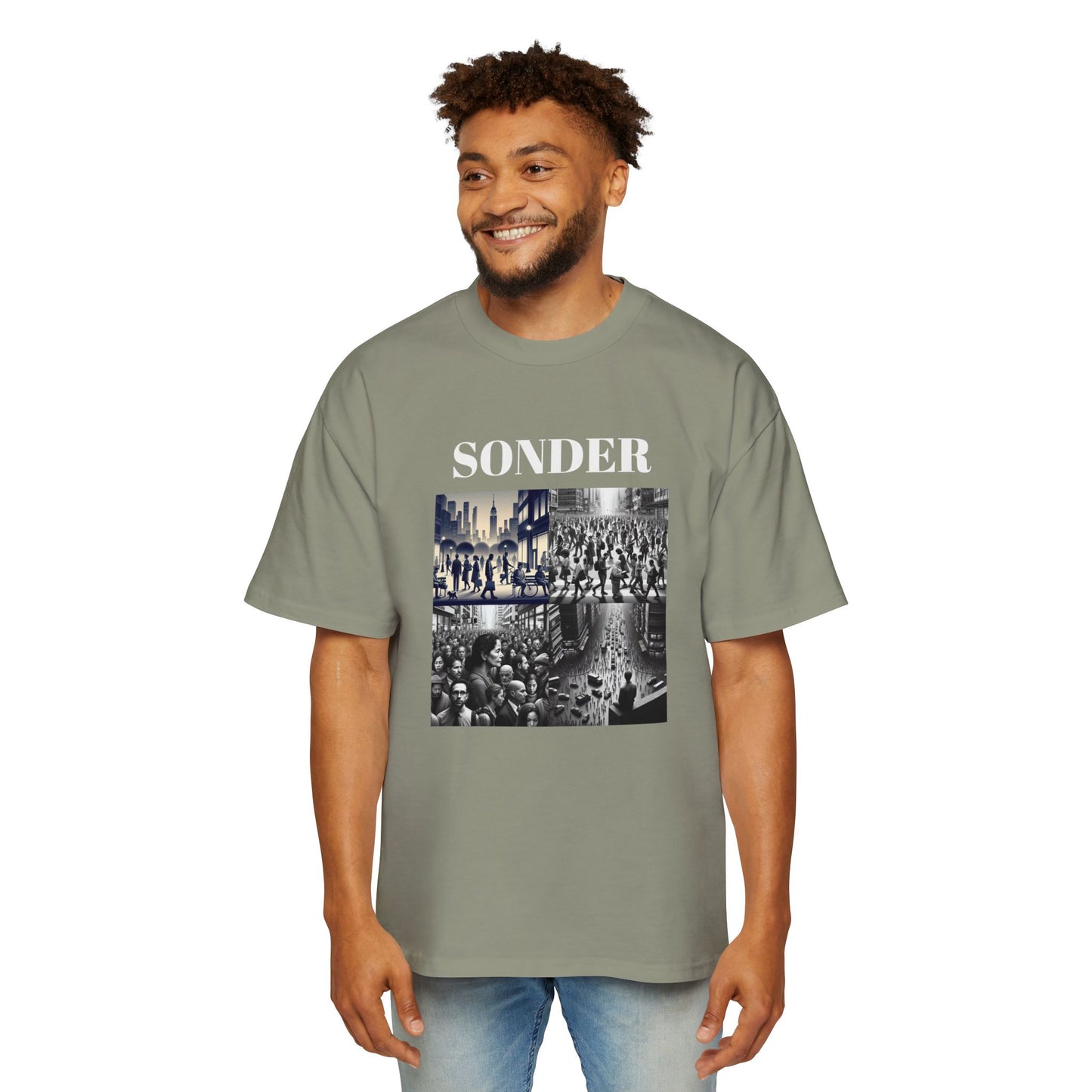 Men's Heavy Oversized Tee "Sonder"