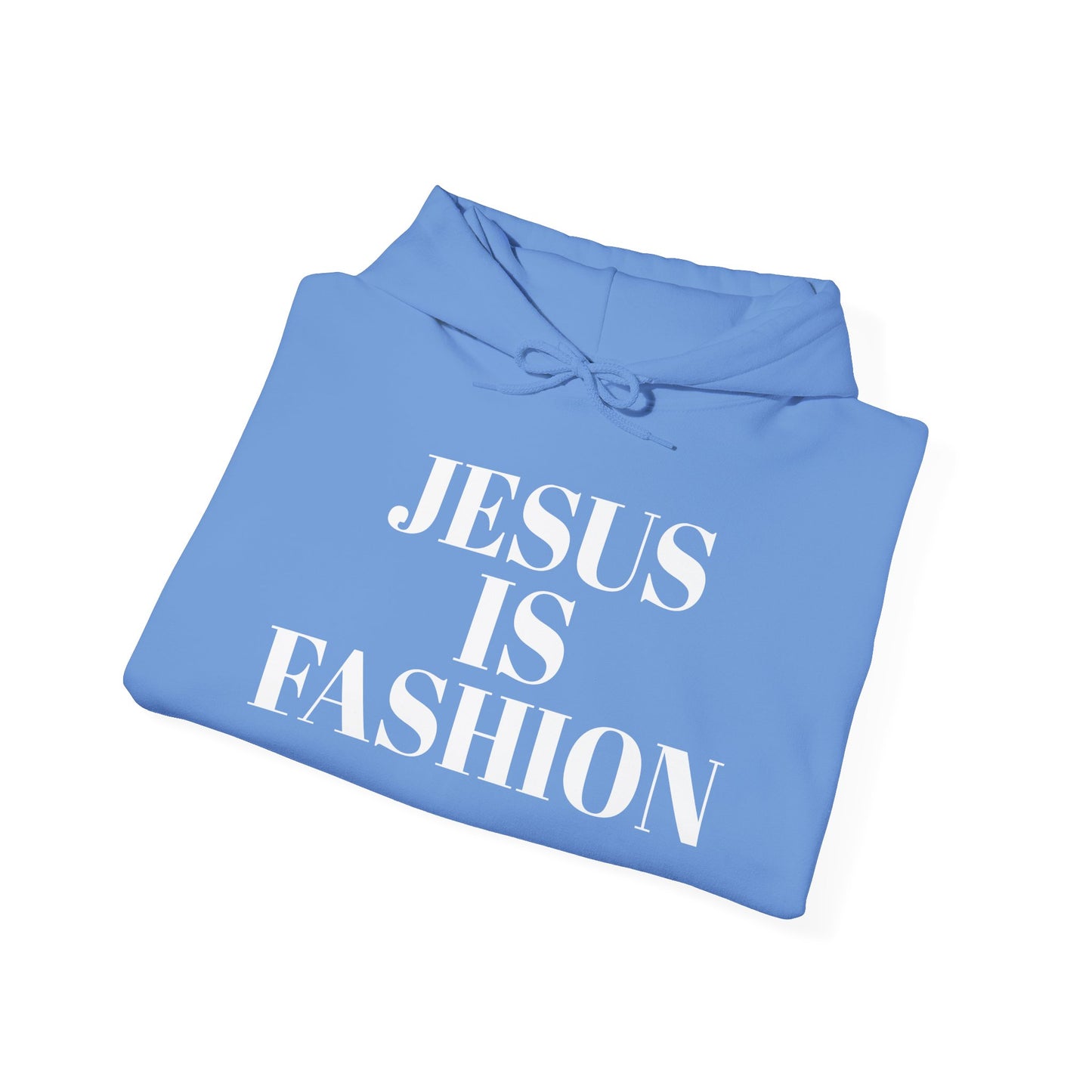 Unisex 50% polyester Hoodie "Jesus is Fashion"