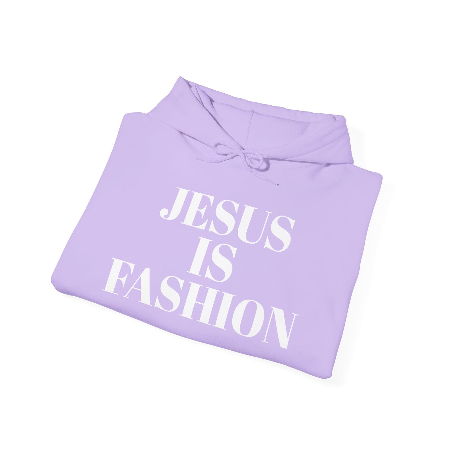 Unisex 50% polyester Hoodie "Jesus is Fashion"