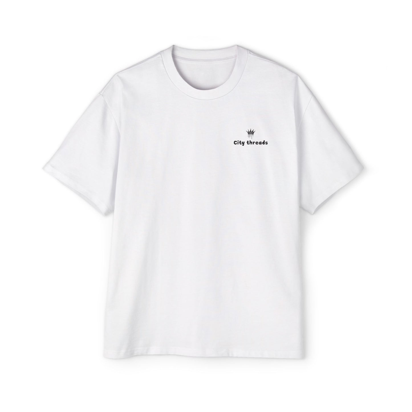 Men's Heavy Oversized Tee "No 9-5" (WHITE)