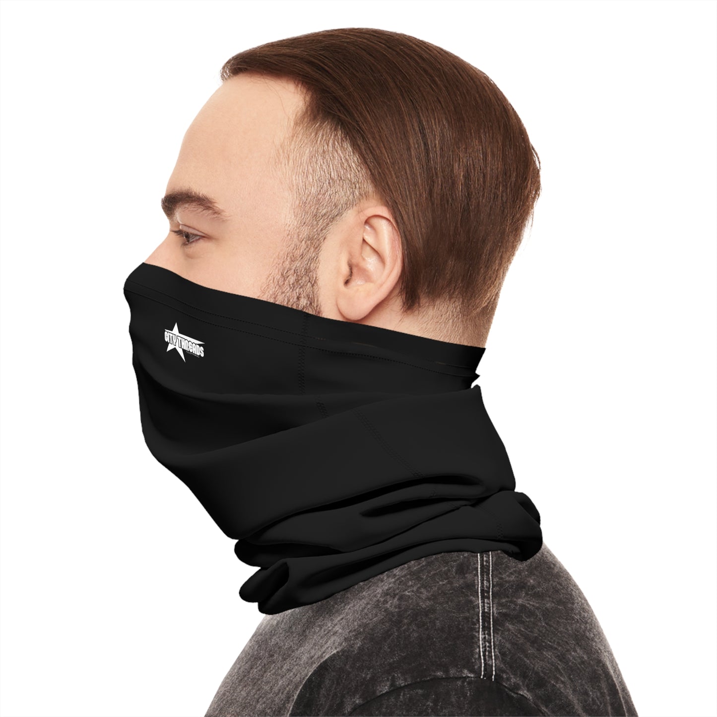 Black "City Threads" Neck Gaiter