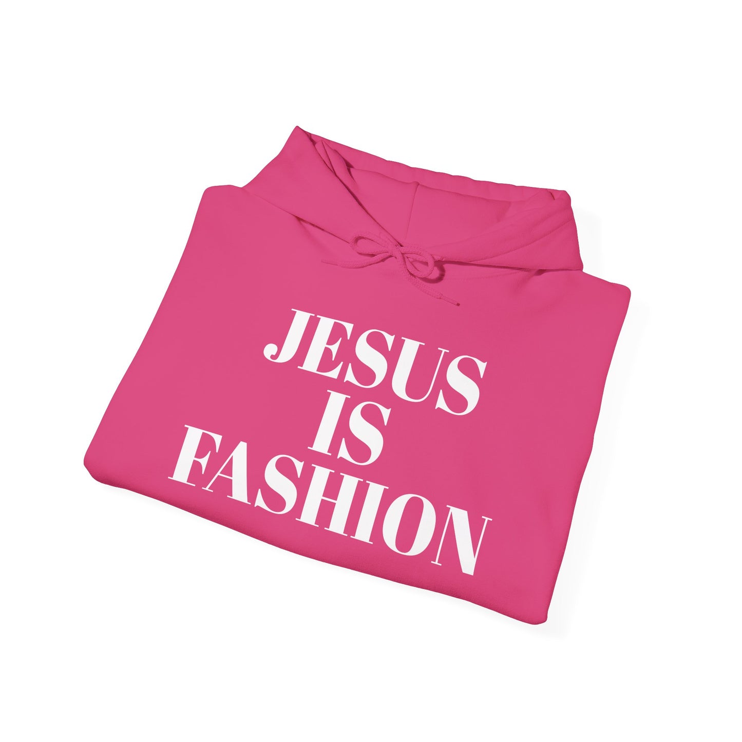 Unisex 50% polyester Hoodie "Jesus is Fashion"