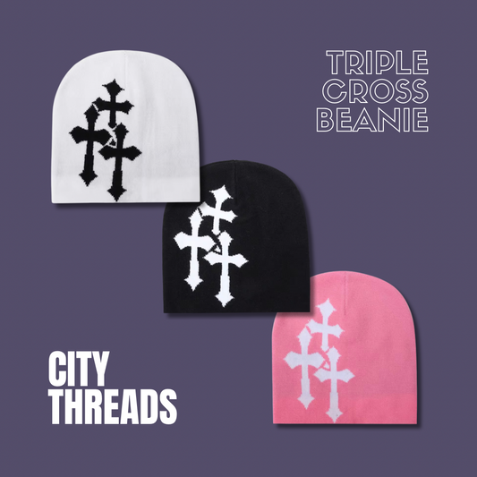 Triple Cross Beanie